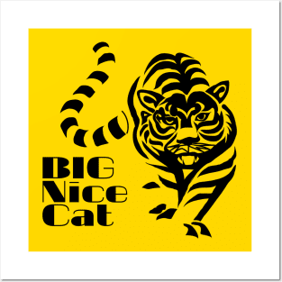 Big Nice Cat Tiger King Posters and Art